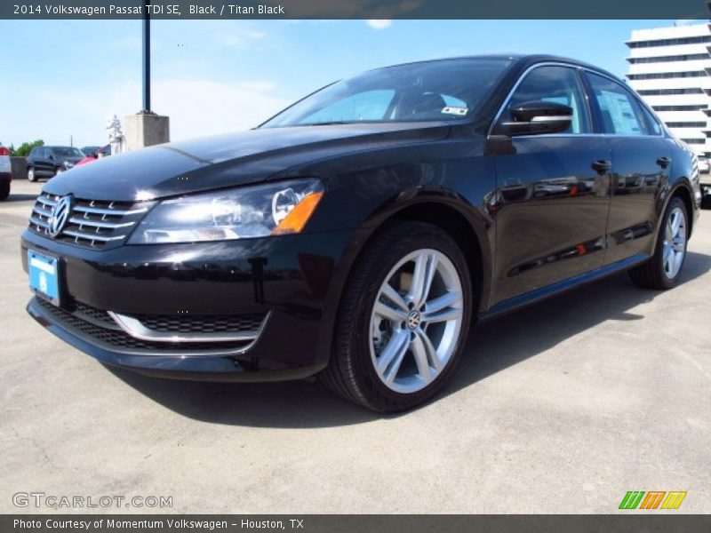 Black / Titan Black 2014 Volkswagen Passat TDI SE