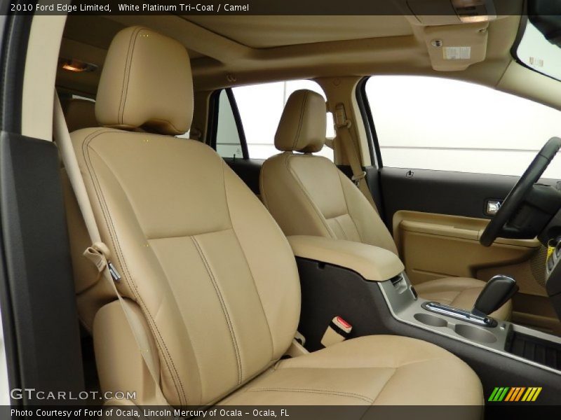 White Platinum Tri-Coat / Camel 2010 Ford Edge Limited