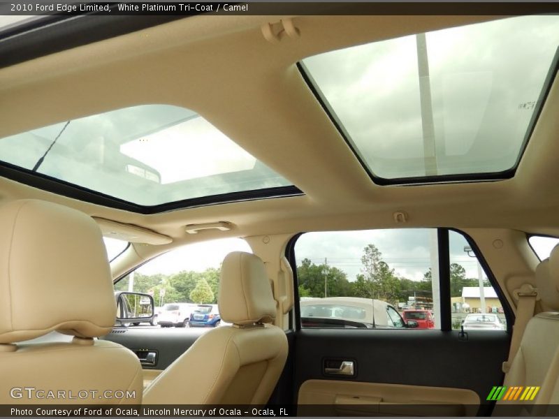 White Platinum Tri-Coat / Camel 2010 Ford Edge Limited