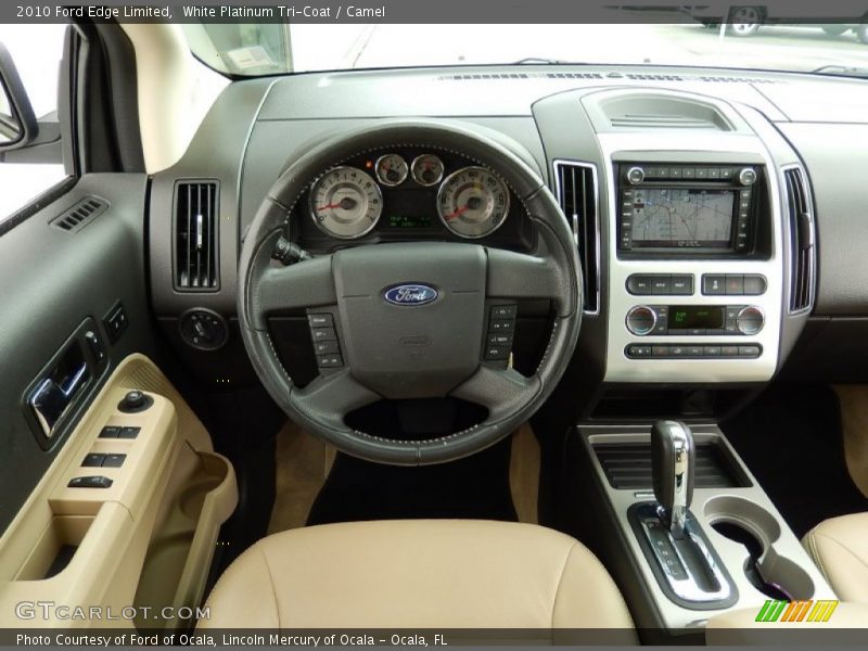 White Platinum Tri-Coat / Camel 2010 Ford Edge Limited