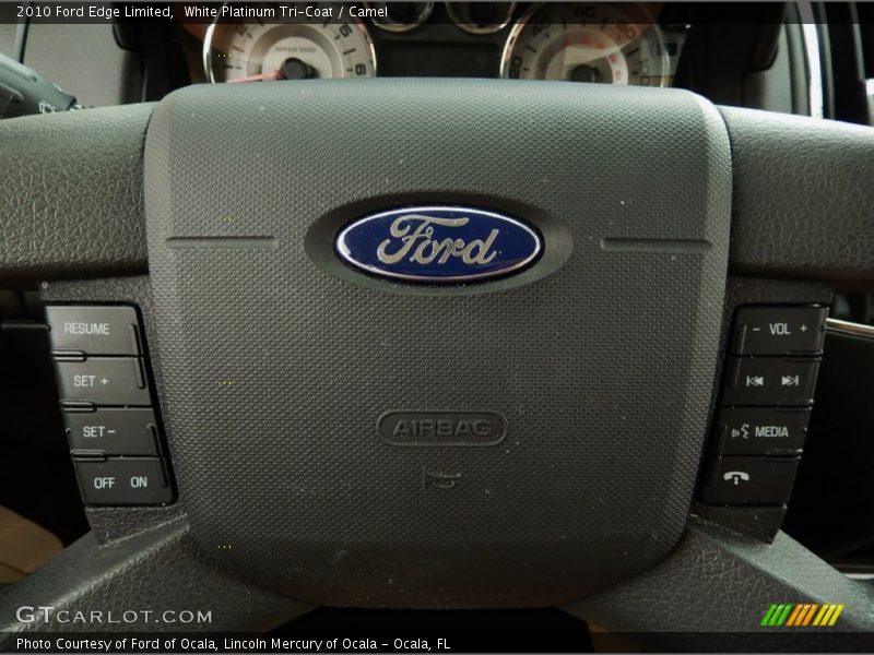 White Platinum Tri-Coat / Camel 2010 Ford Edge Limited