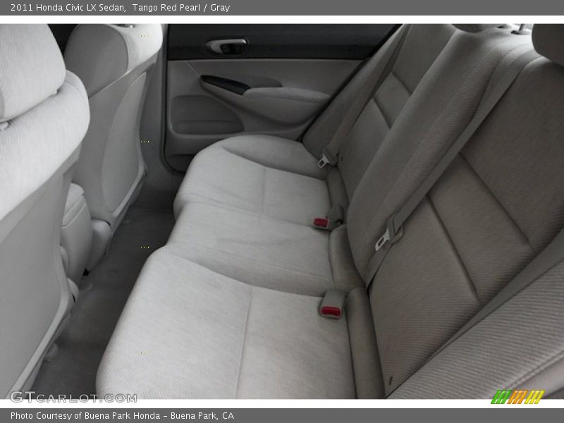 Tango Red Pearl / Gray 2011 Honda Civic LX Sedan