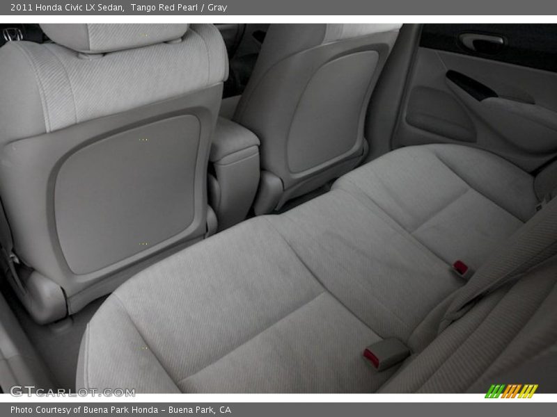 Tango Red Pearl / Gray 2011 Honda Civic LX Sedan