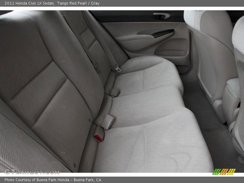 Tango Red Pearl / Gray 2011 Honda Civic LX Sedan