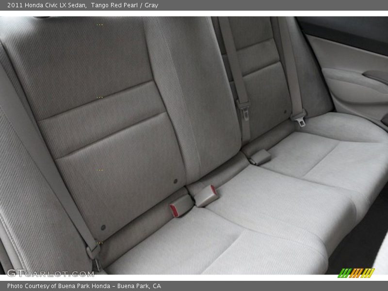 Tango Red Pearl / Gray 2011 Honda Civic LX Sedan