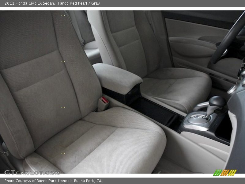 Tango Red Pearl / Gray 2011 Honda Civic LX Sedan