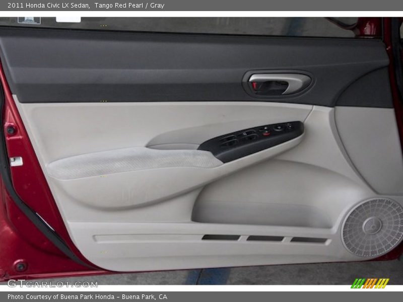 Tango Red Pearl / Gray 2011 Honda Civic LX Sedan