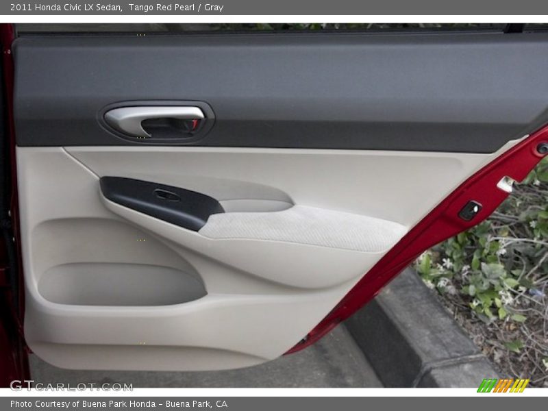 Tango Red Pearl / Gray 2011 Honda Civic LX Sedan