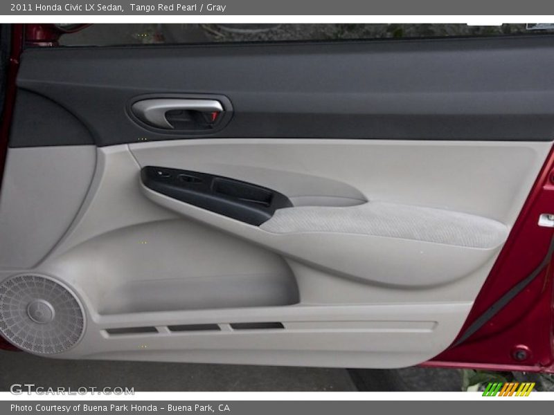 Tango Red Pearl / Gray 2011 Honda Civic LX Sedan