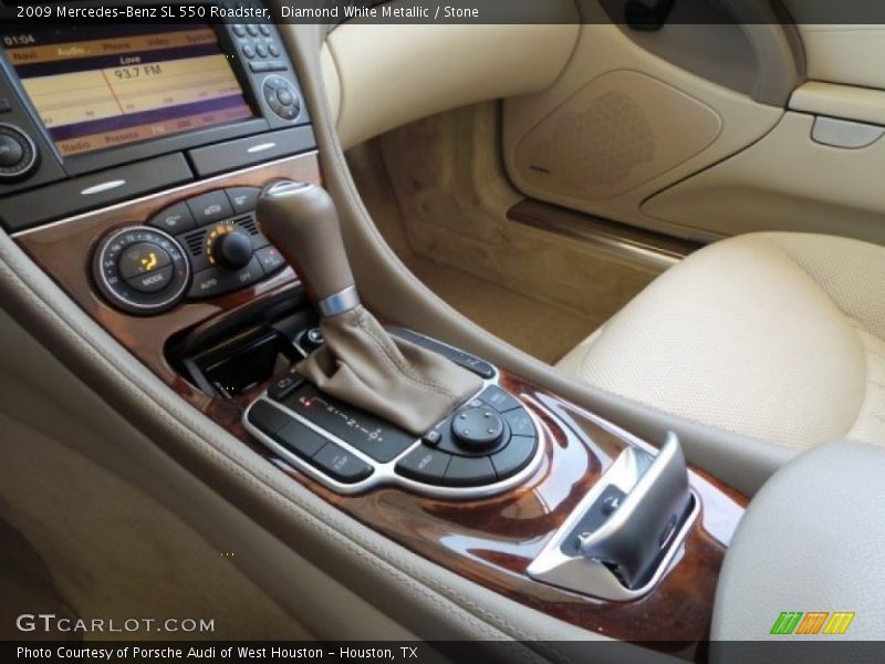 Diamond White Metallic / Stone 2009 Mercedes-Benz SL 550 Roadster