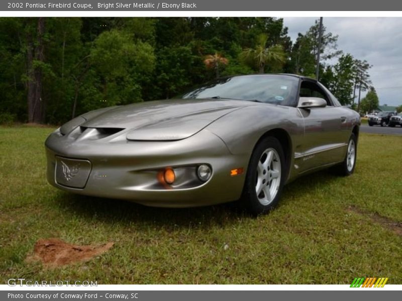 Bright Silver Metallic / Ebony Black 2002 Pontiac Firebird Coupe