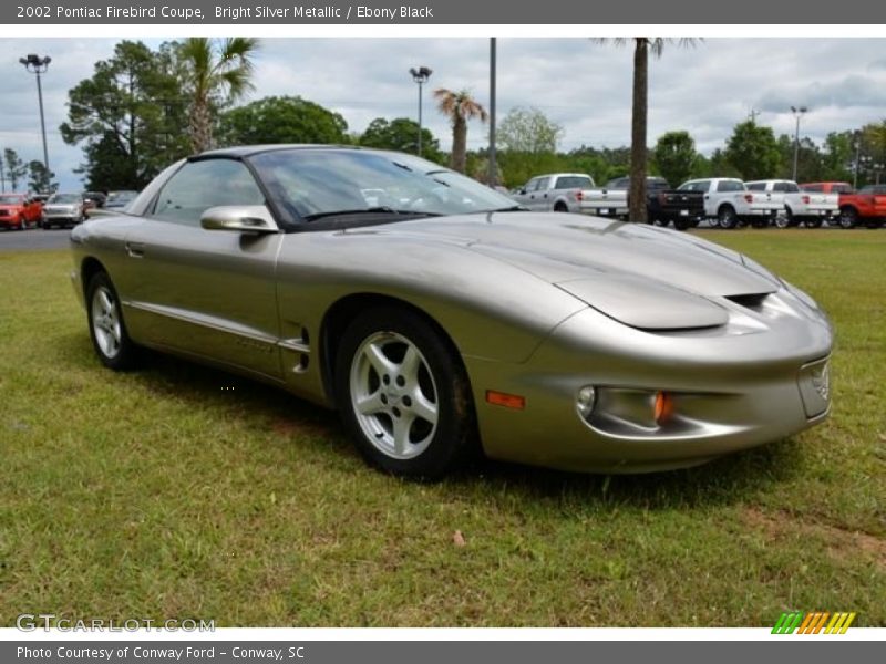 Bright Silver Metallic / Ebony Black 2002 Pontiac Firebird Coupe