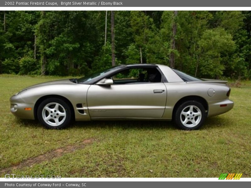 Bright Silver Metallic / Ebony Black 2002 Pontiac Firebird Coupe