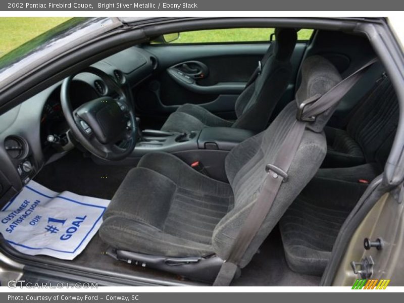 Bright Silver Metallic / Ebony Black 2002 Pontiac Firebird Coupe