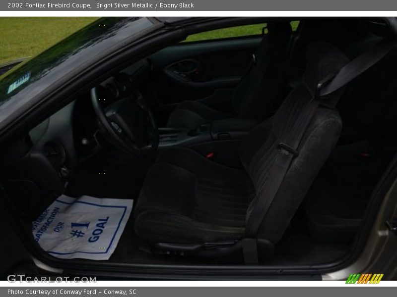 Bright Silver Metallic / Ebony Black 2002 Pontiac Firebird Coupe