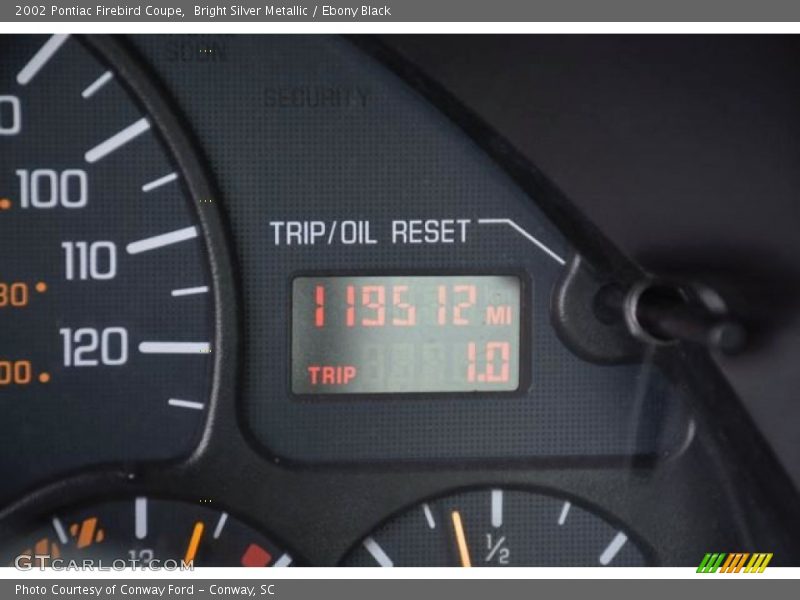 Bright Silver Metallic / Ebony Black 2002 Pontiac Firebird Coupe