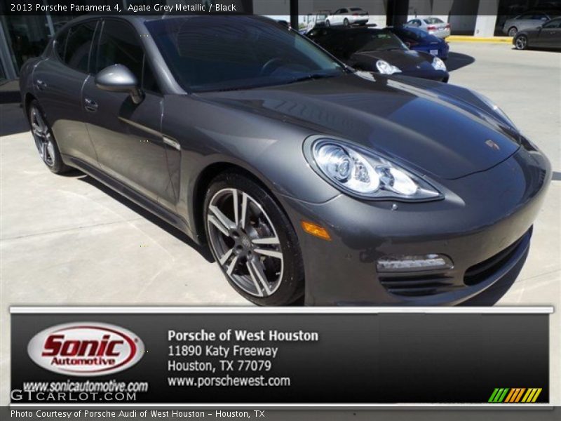 Agate Grey Metallic / Black 2013 Porsche Panamera 4