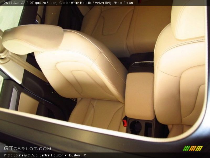 Glacier White Metallic / Velvet Beige/Moor Brown 2014 Audi A4 2.0T quattro Sedan