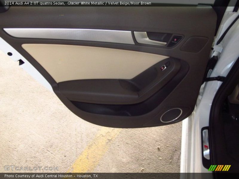 Glacier White Metallic / Velvet Beige/Moor Brown 2014 Audi A4 2.0T quattro Sedan