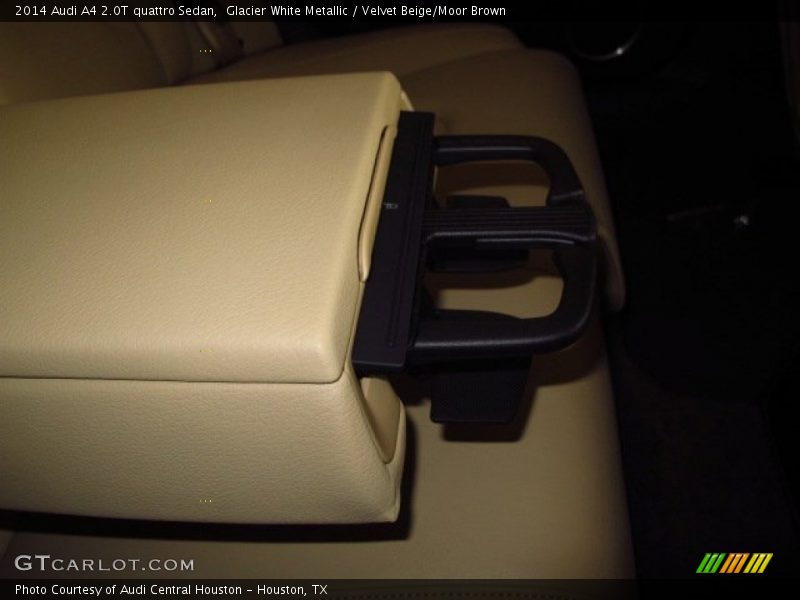 Glacier White Metallic / Velvet Beige/Moor Brown 2014 Audi A4 2.0T quattro Sedan