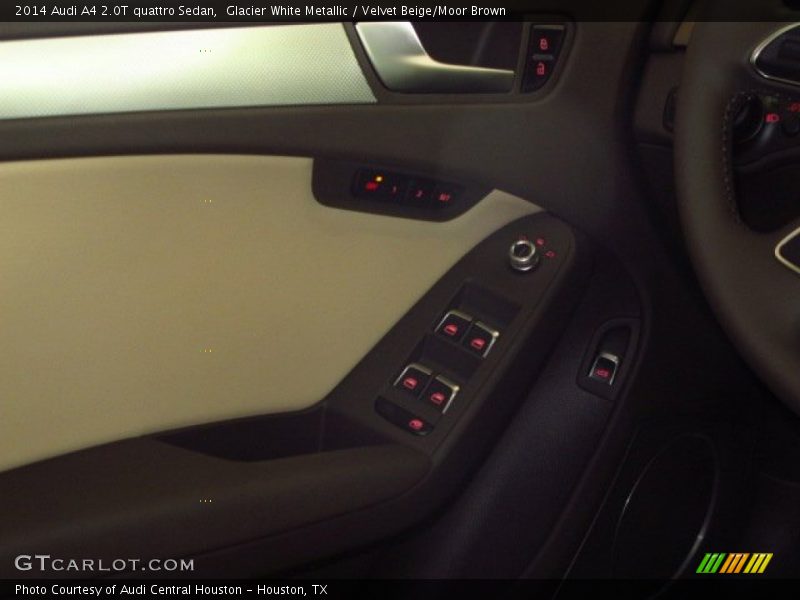Glacier White Metallic / Velvet Beige/Moor Brown 2014 Audi A4 2.0T quattro Sedan