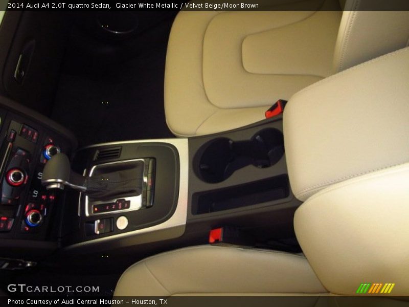 Glacier White Metallic / Velvet Beige/Moor Brown 2014 Audi A4 2.0T quattro Sedan