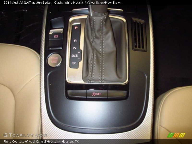 Glacier White Metallic / Velvet Beige/Moor Brown 2014 Audi A4 2.0T quattro Sedan