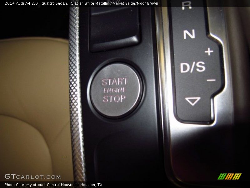 Glacier White Metallic / Velvet Beige/Moor Brown 2014 Audi A4 2.0T quattro Sedan