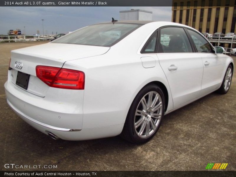 Glacier White Metallic / Black 2014 Audi A8 L 3.0T quattro