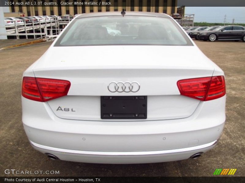 Glacier White Metallic / Black 2014 Audi A8 L 3.0T quattro