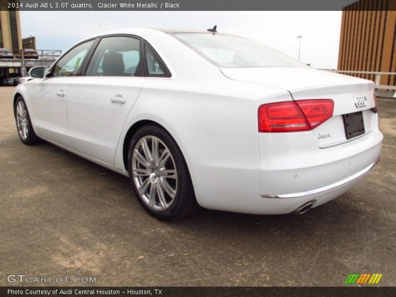 Glacier White Metallic / Black 2014 Audi A8 L 3.0T quattro