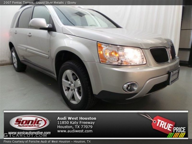 Liquid Silver Metallic / Ebony 2007 Pontiac Torrent