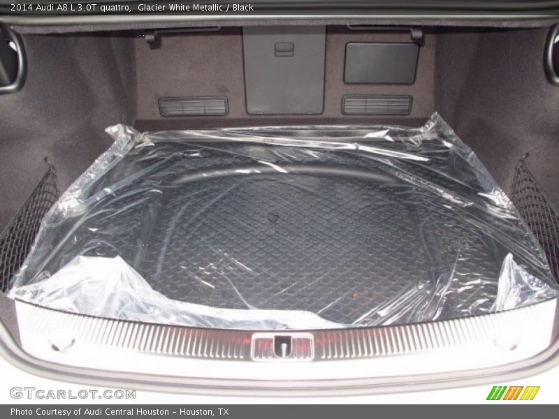 Glacier White Metallic / Black 2014 Audi A8 L 3.0T quattro