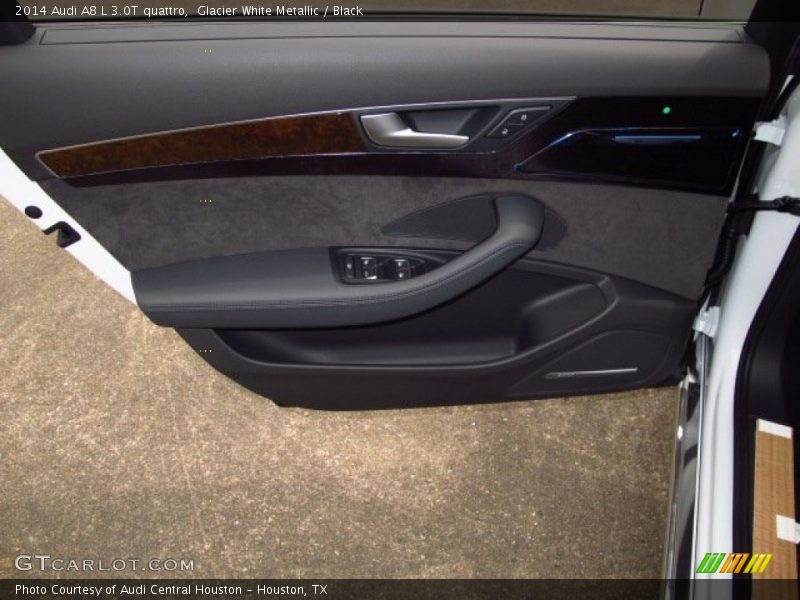 Glacier White Metallic / Black 2014 Audi A8 L 3.0T quattro