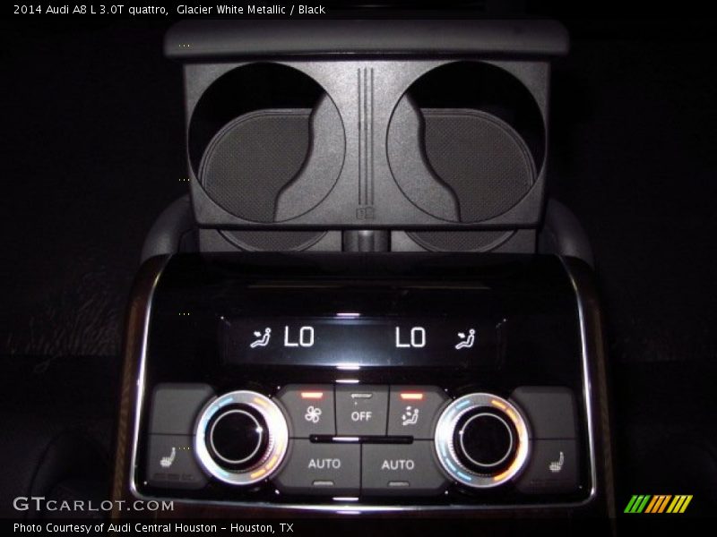 Glacier White Metallic / Black 2014 Audi A8 L 3.0T quattro