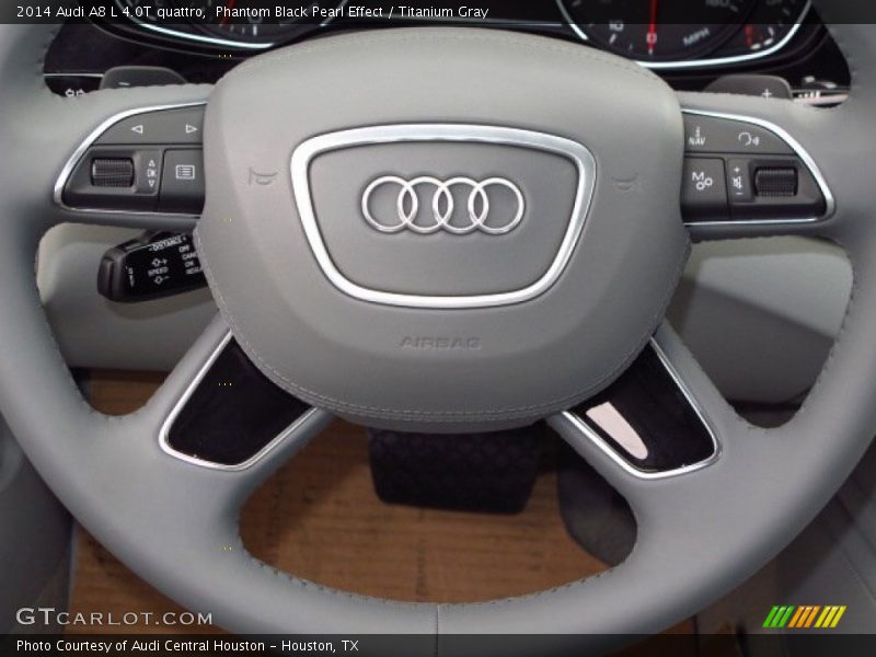 Phantom Black Pearl Effect / Titanium Gray 2014 Audi A8 L 4.0T quattro