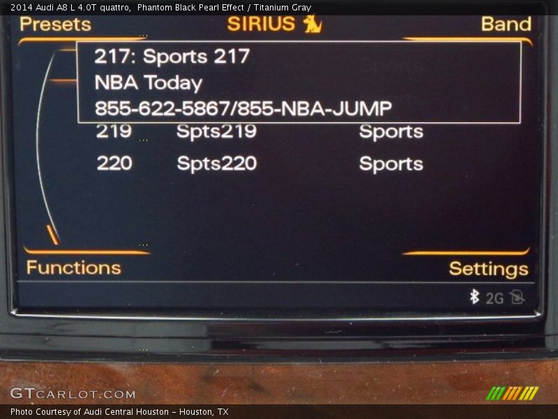 Phantom Black Pearl Effect / Titanium Gray 2014 Audi A8 L 4.0T quattro