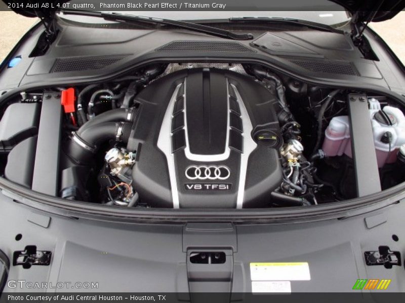 Phantom Black Pearl Effect / Titanium Gray 2014 Audi A8 L 4.0T quattro