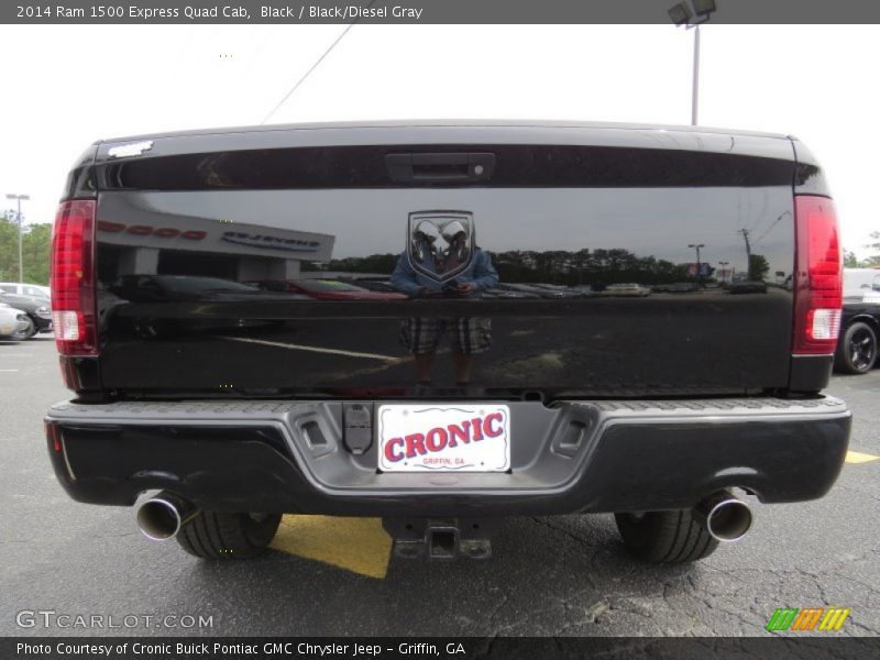 Black / Black/Diesel Gray 2014 Ram 1500 Express Quad Cab