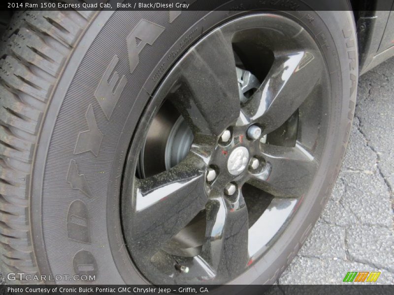 Black / Black/Diesel Gray 2014 Ram 1500 Express Quad Cab