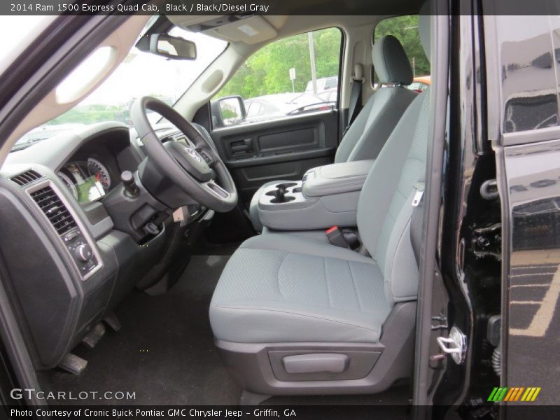 Black / Black/Diesel Gray 2014 Ram 1500 Express Quad Cab