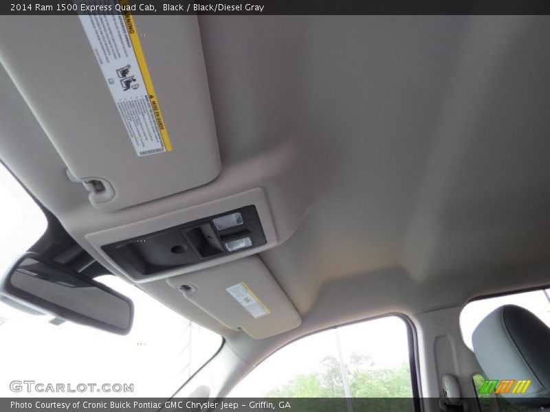 Black / Black/Diesel Gray 2014 Ram 1500 Express Quad Cab