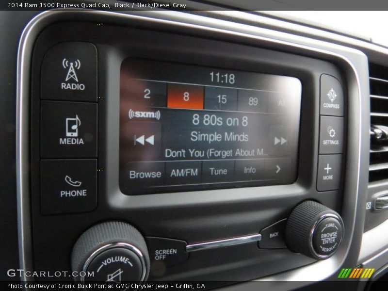 Black / Black/Diesel Gray 2014 Ram 1500 Express Quad Cab