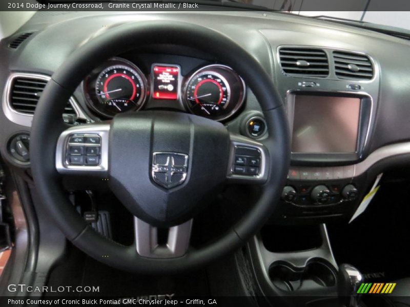 Granite Crystal Metallic / Black 2014 Dodge Journey Crossroad