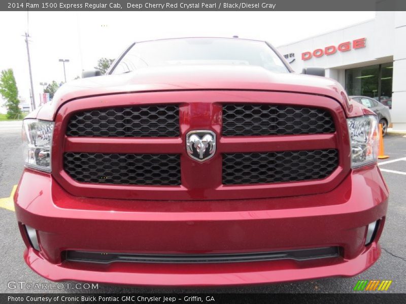 Deep Cherry Red Crystal Pearl / Black/Diesel Gray 2014 Ram 1500 Express Regular Cab