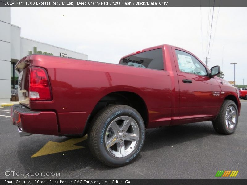 Deep Cherry Red Crystal Pearl / Black/Diesel Gray 2014 Ram 1500 Express Regular Cab