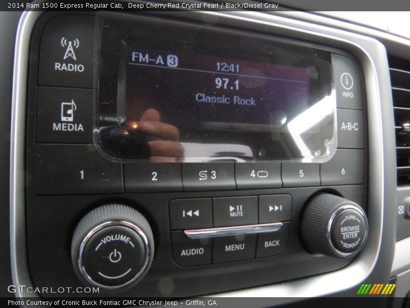 Deep Cherry Red Crystal Pearl / Black/Diesel Gray 2014 Ram 1500 Express Regular Cab