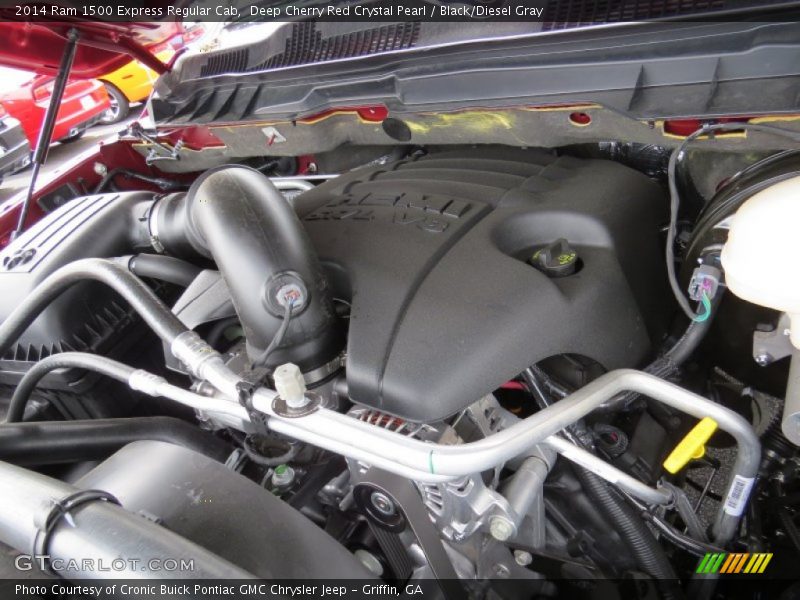 Deep Cherry Red Crystal Pearl / Black/Diesel Gray 2014 Ram 1500 Express Regular Cab