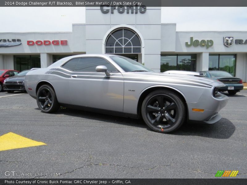 Billet Silver Metallic / Dark Slate Gray 2014 Dodge Challenger R/T Blacktop