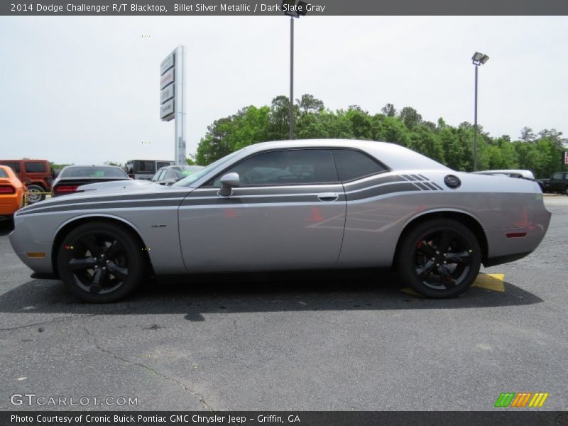 Billet Silver Metallic / Dark Slate Gray 2014 Dodge Challenger R/T Blacktop